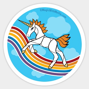 Rainbow Unicorn v3 — Dancing Uniquorn Illustration series Sticker